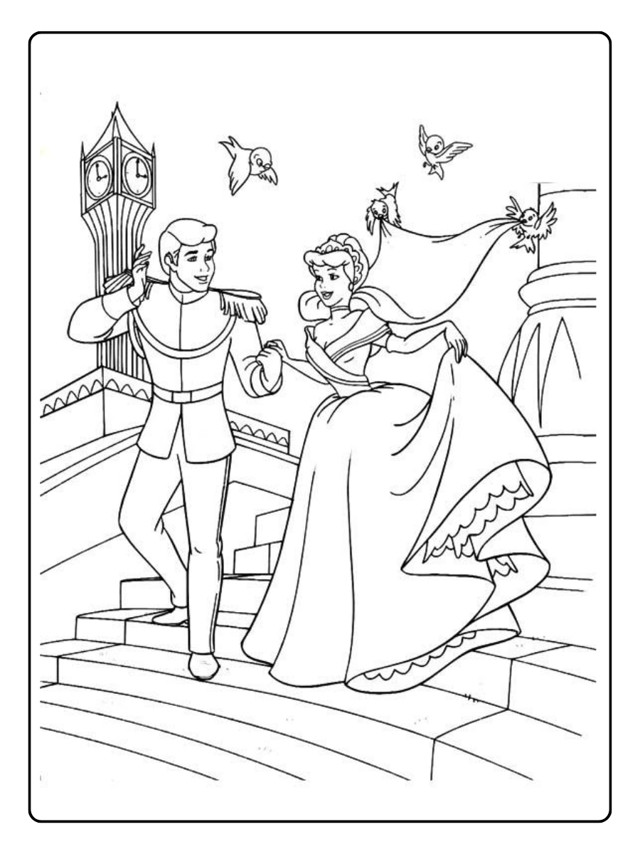 Cendrillon coloriage activité enfant