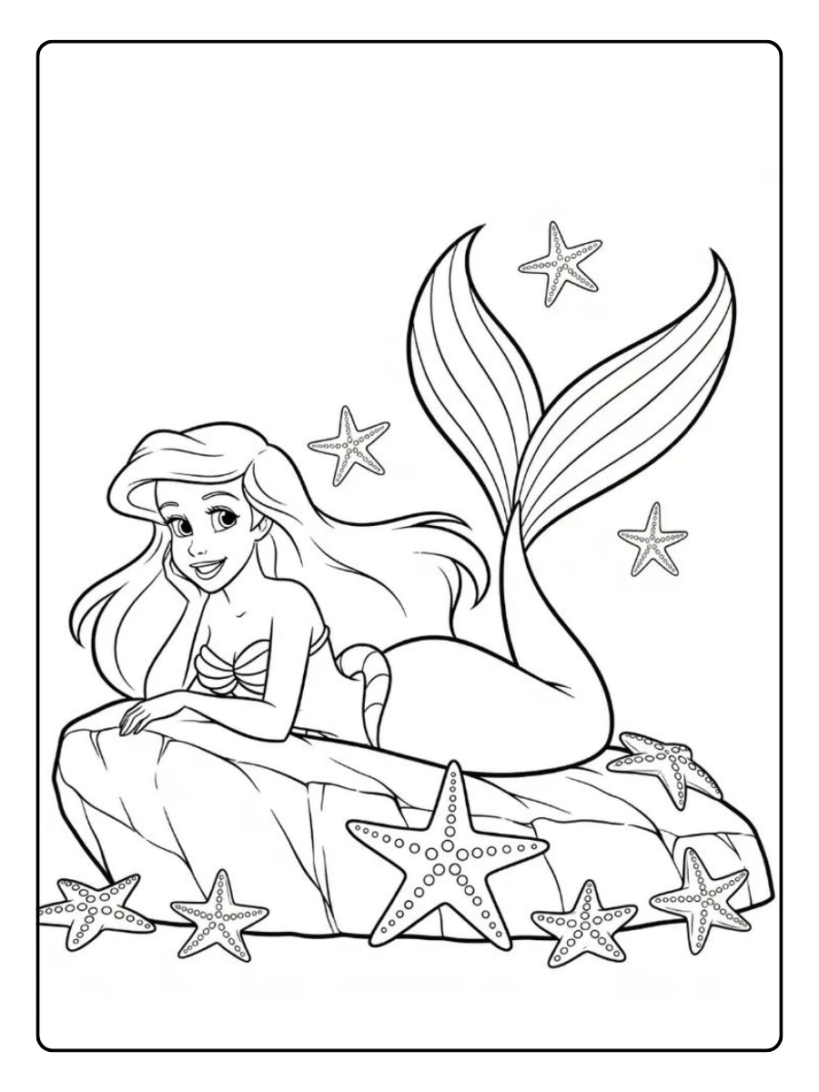 Coloriage Ariel pour enfants