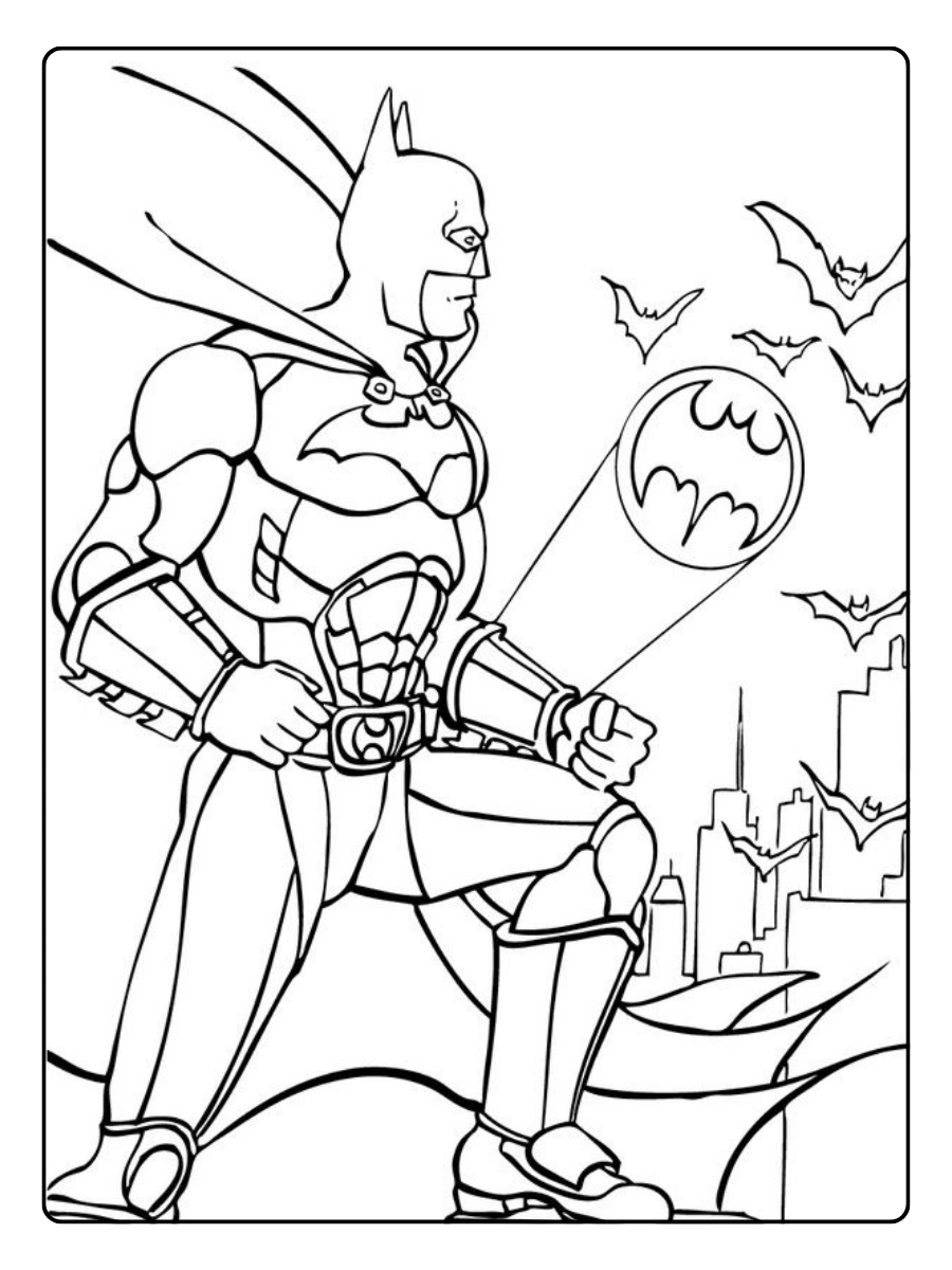 Coloriage Batman activité enfant