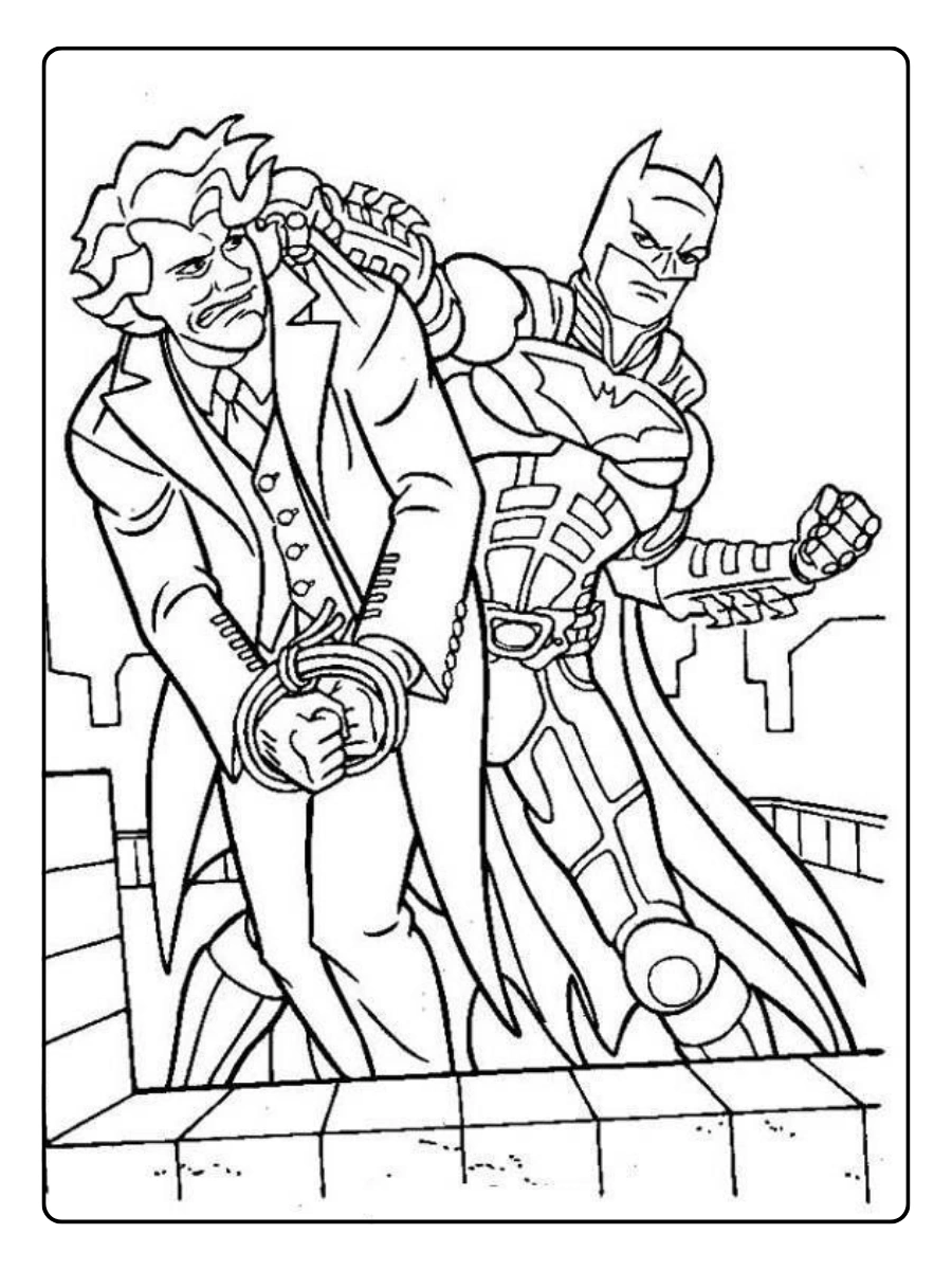 Coloriage Batman avec logo