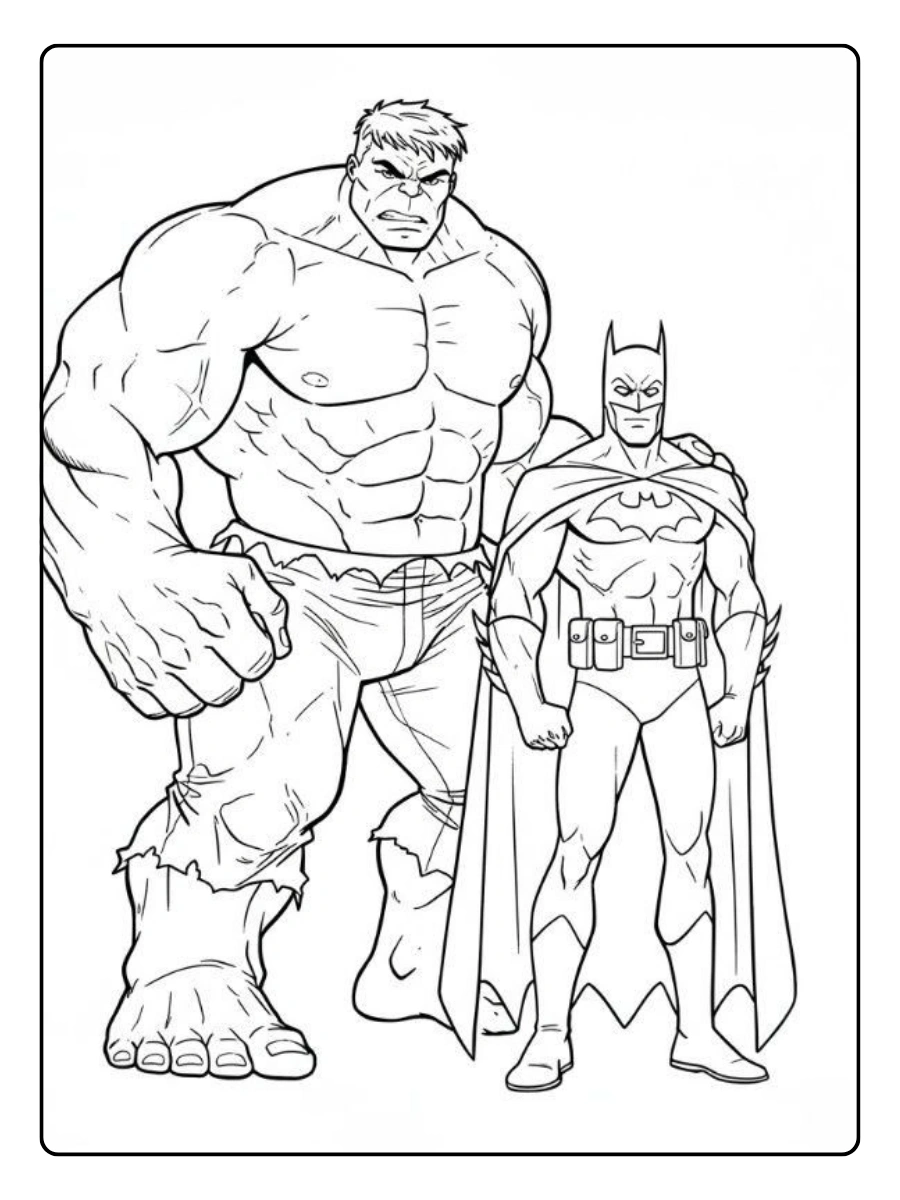 Coloriage Batman dans la ville