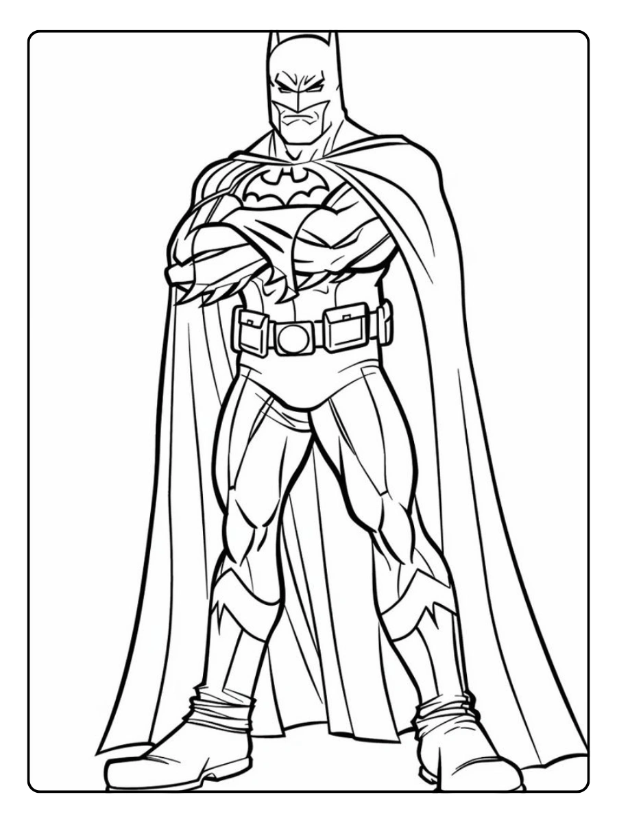 Coloriage Batman dessin simple