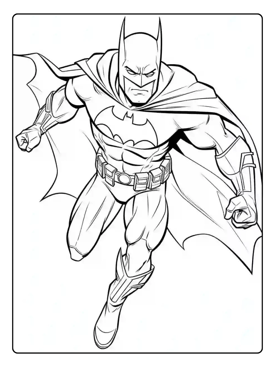 Coloriage Batman facile