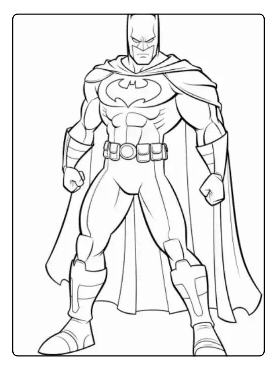 Coloriage Batman pour maternelle