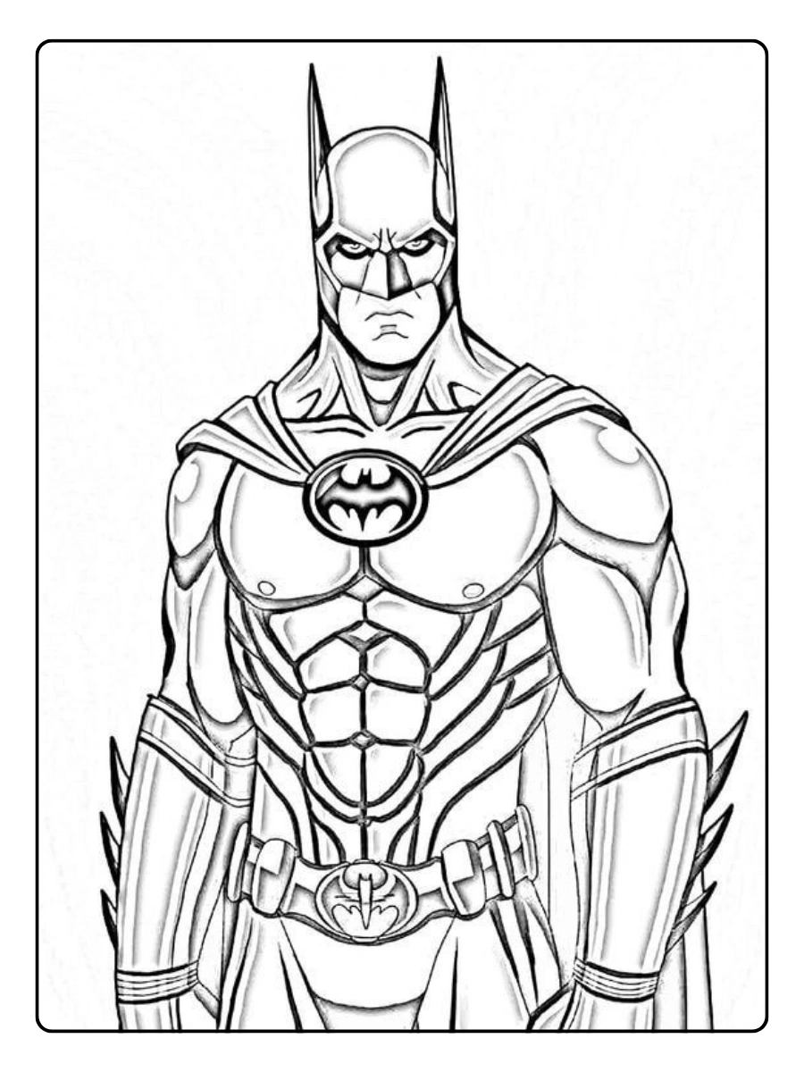 Coloriage Batman réaliste