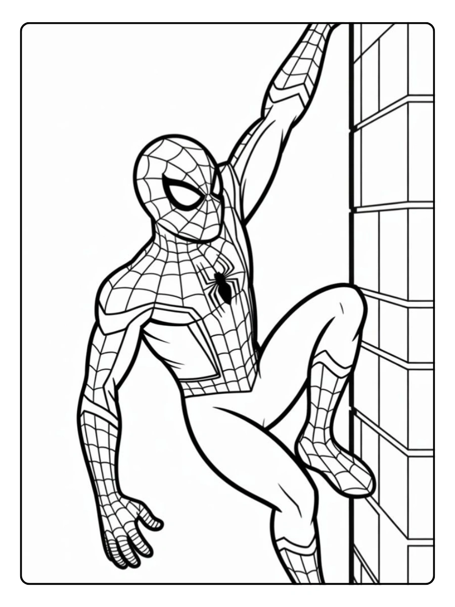 Coloriage Marvel Spiderman