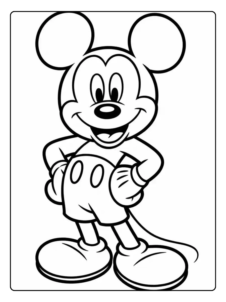Coloriage Mickey pour enfants