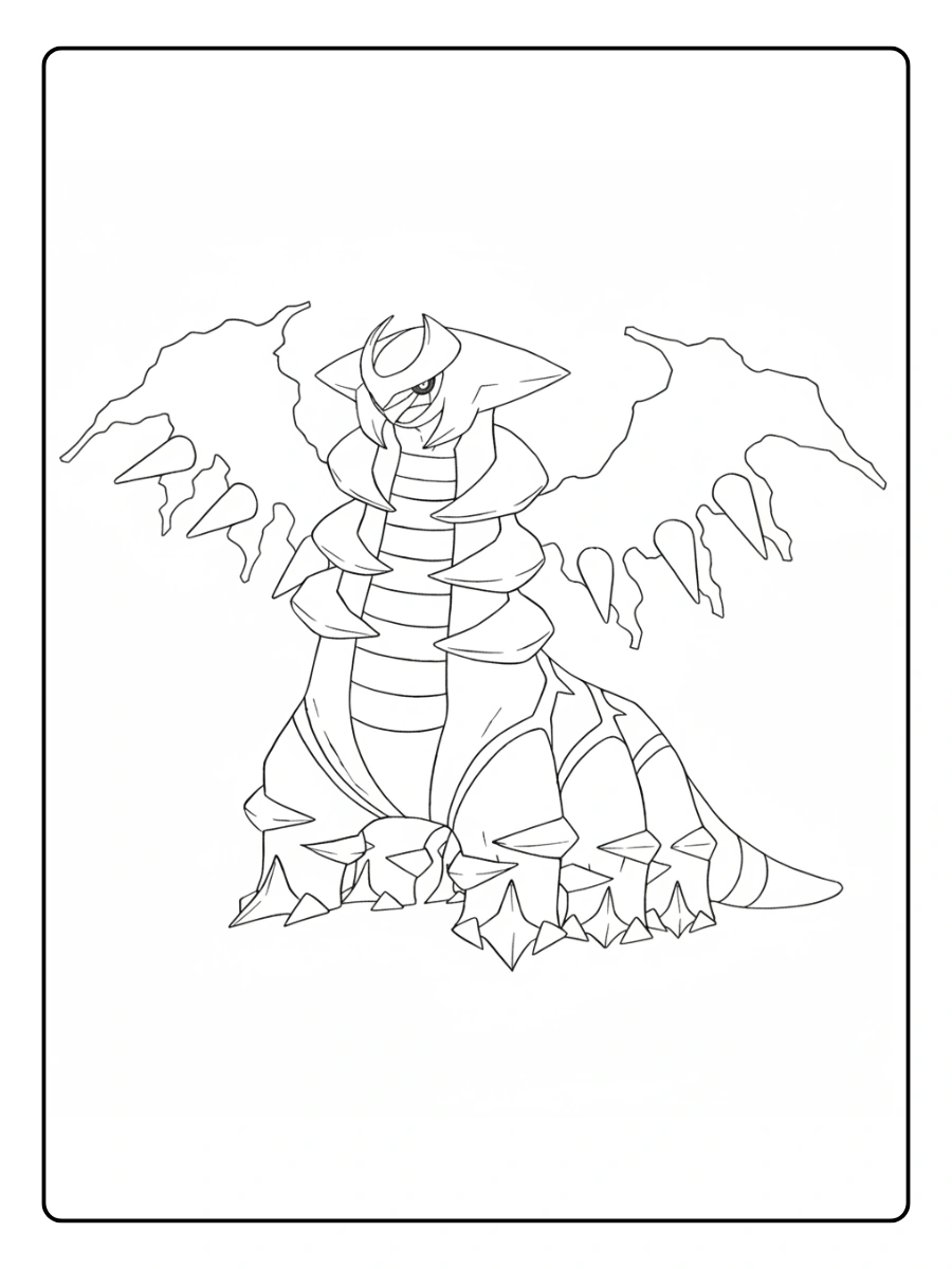 Coloriage Pokémon Légendaire Giratina