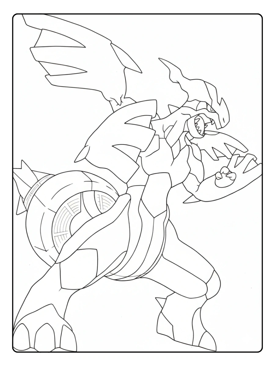 Coloriage Pokémon Légendaire Zekrom