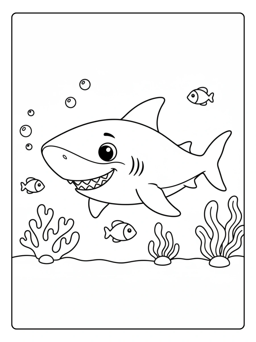 Coloriage Requin Enfant
