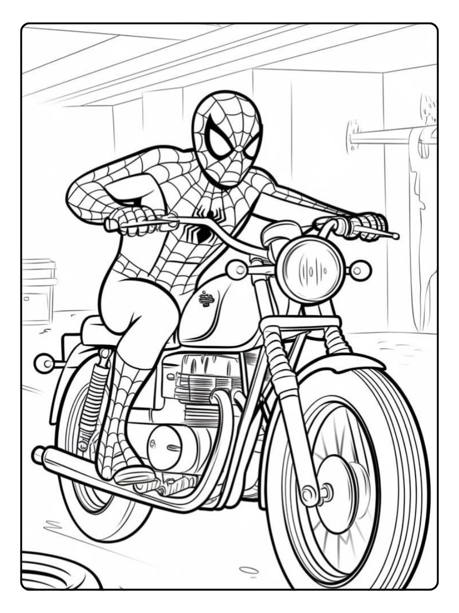 Coloriage Spiderman à imprimer