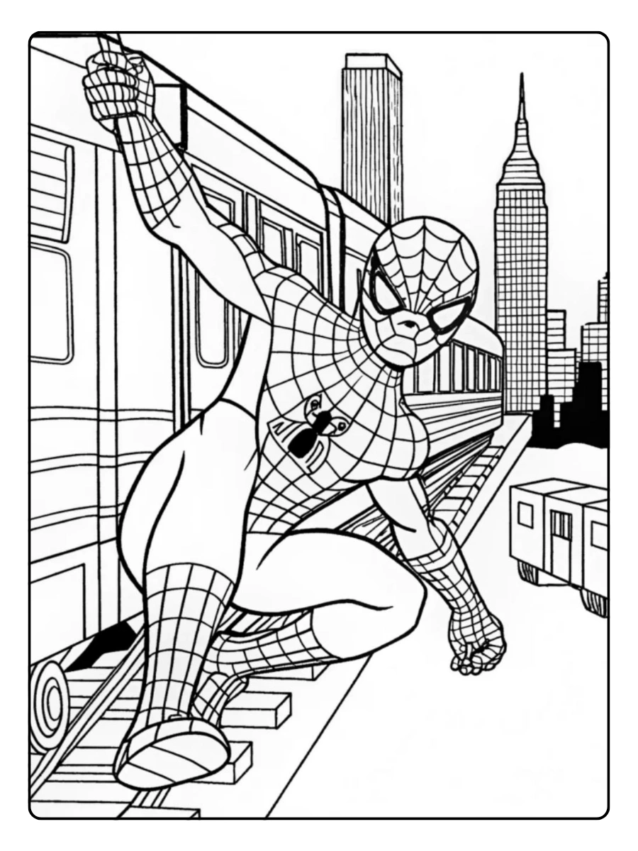 Coloriage Spiderman activité enfant