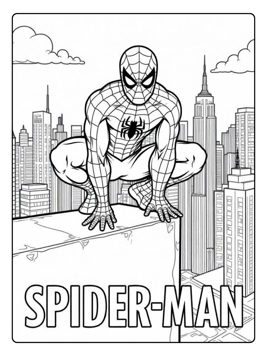 Coloriage Spiderman comic