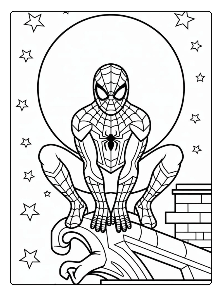Coloriage Spiderman pour enfants