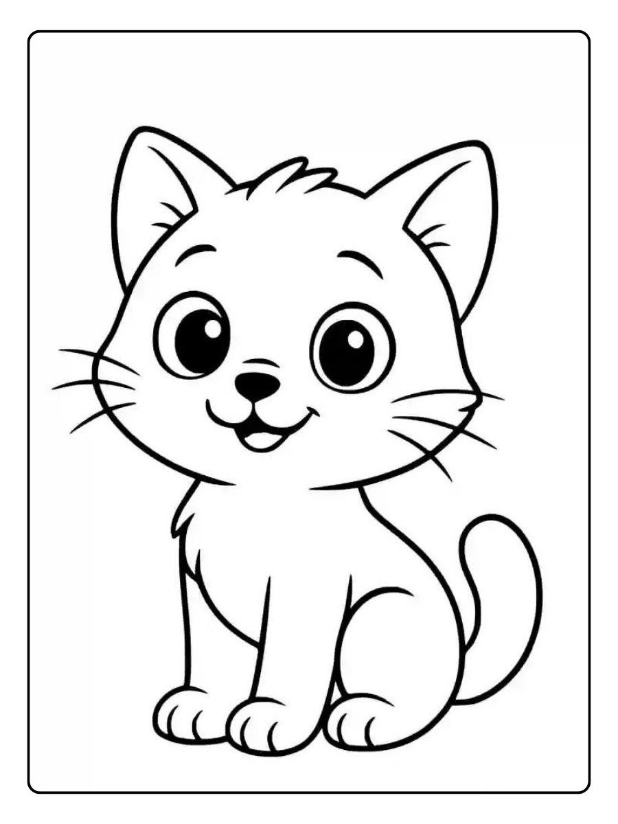 Coloriage animaux chat