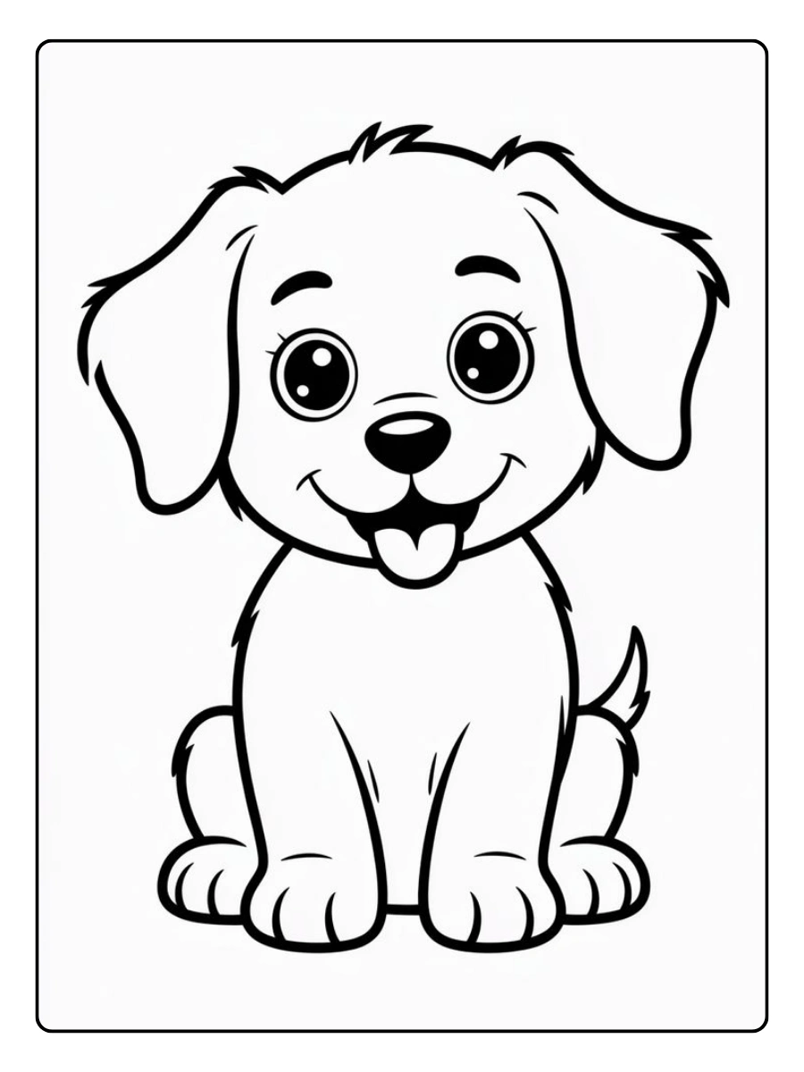 Coloriage animaux chien