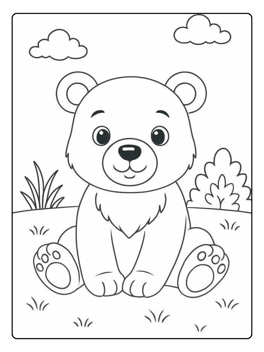 Coloriage animaux ours