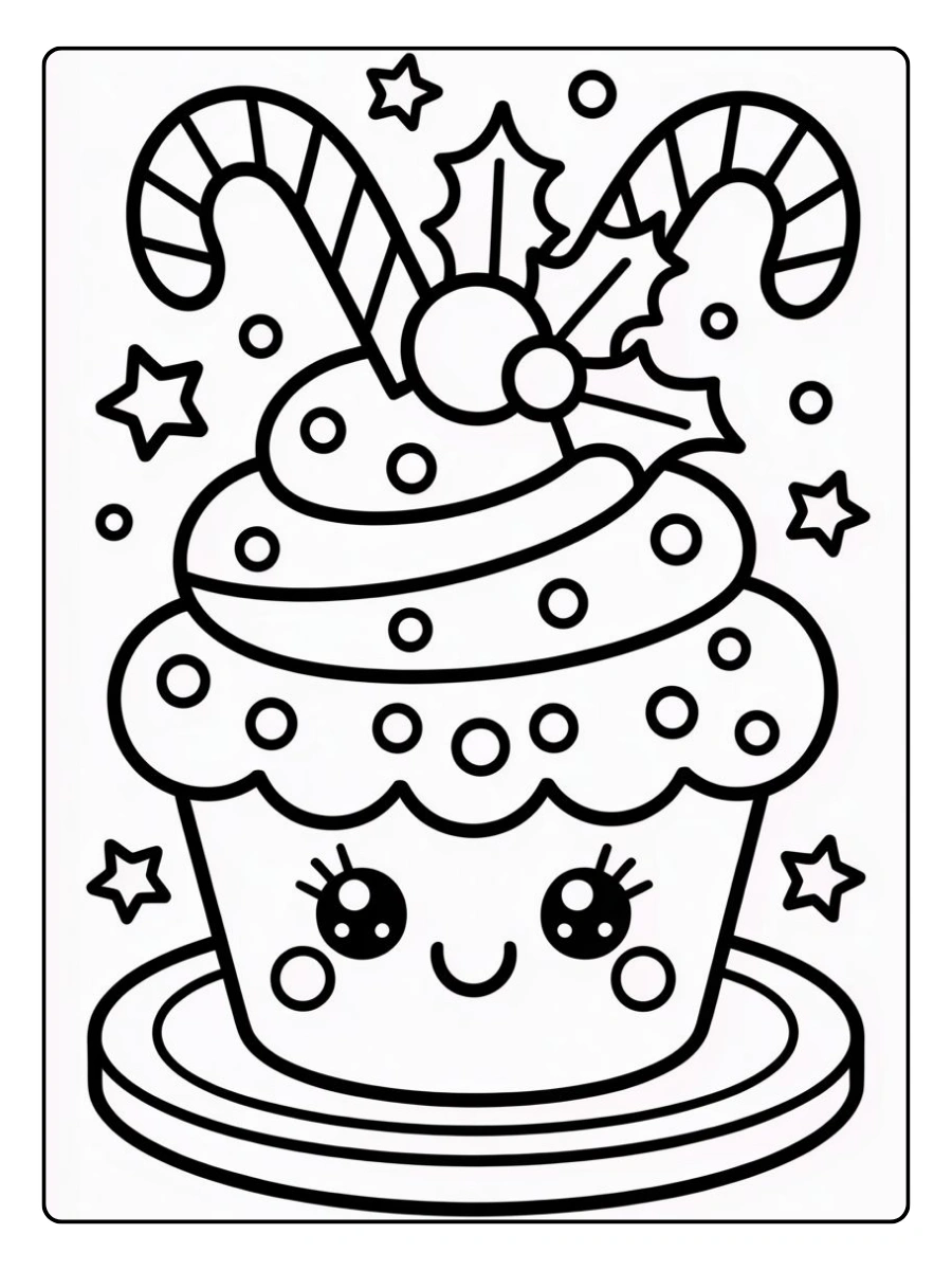 Coloriage kawaii à colorier