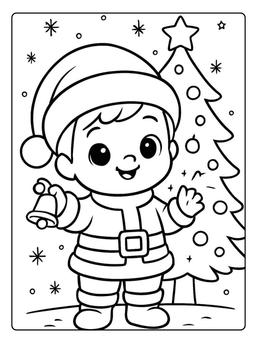 Coloriage kawaii noir et blanc