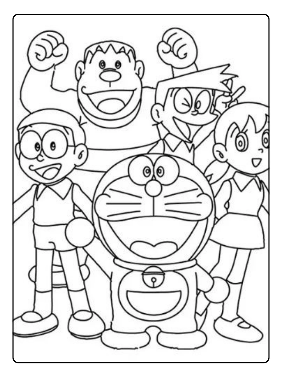 Coloriage kawaii personnages