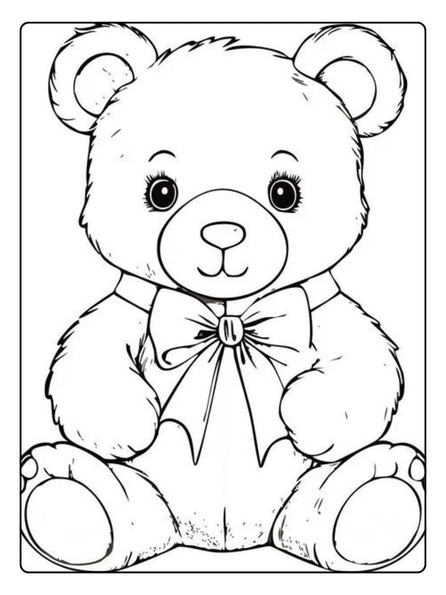 Coloriage ours activité enfant