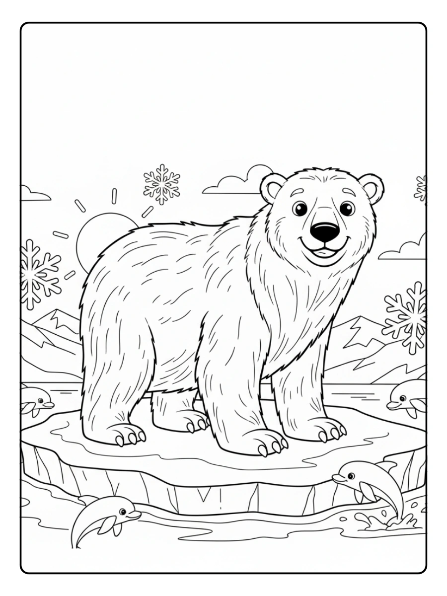 Coloriage ours polaire