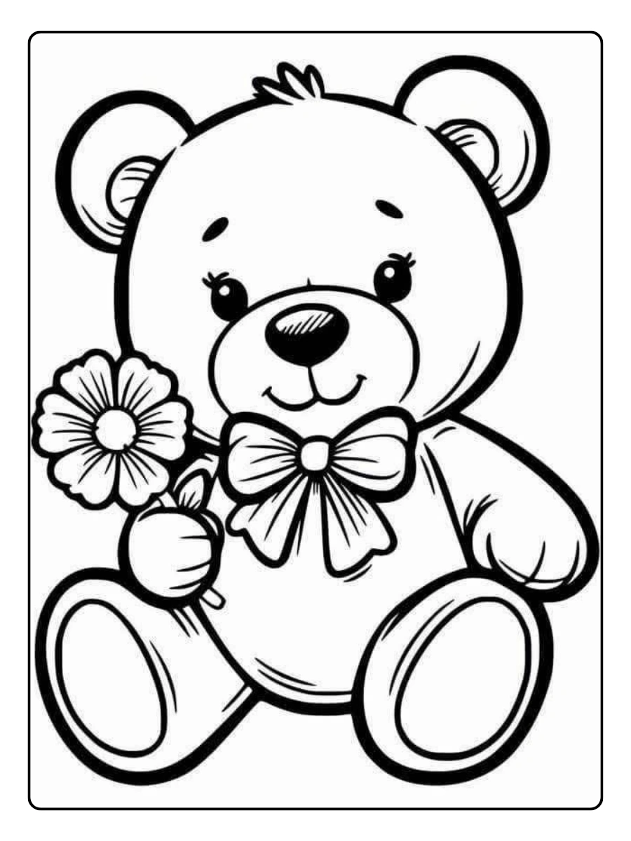 Coloriage ours réaliste