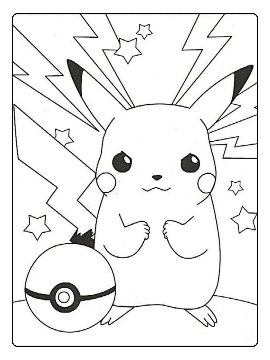 Pages de coloriage Pokémon faciles