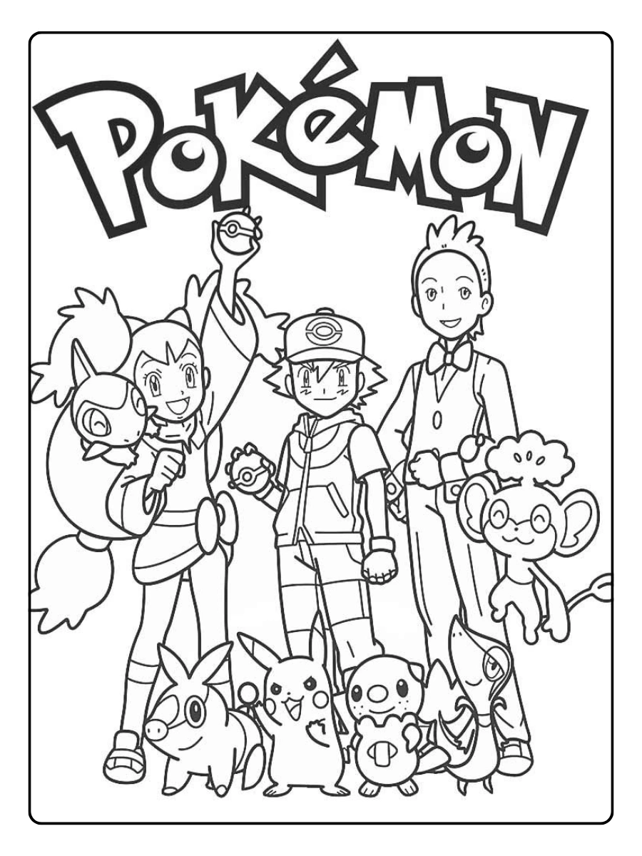 Pages de coloriage Pokémon maternelle