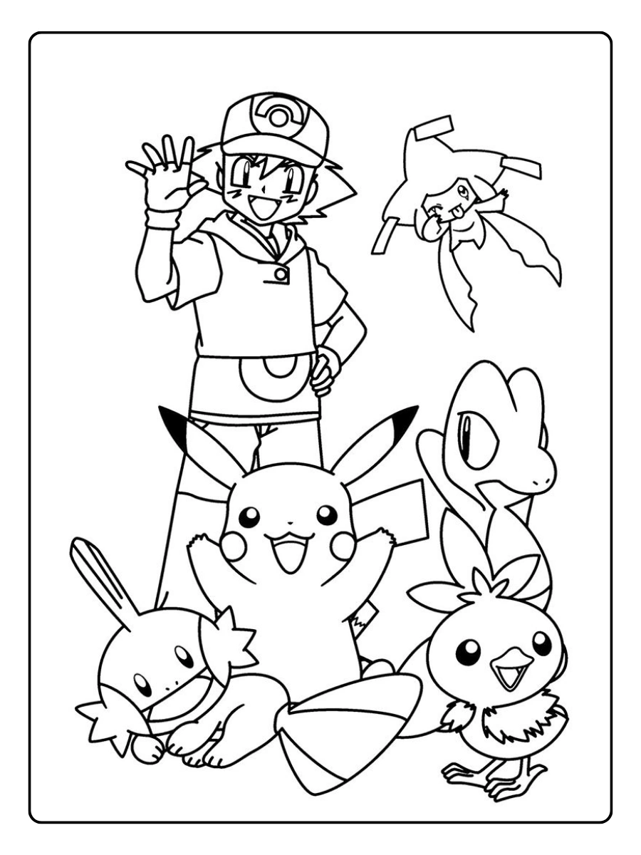 Pages de coloriage Pokémon mignons