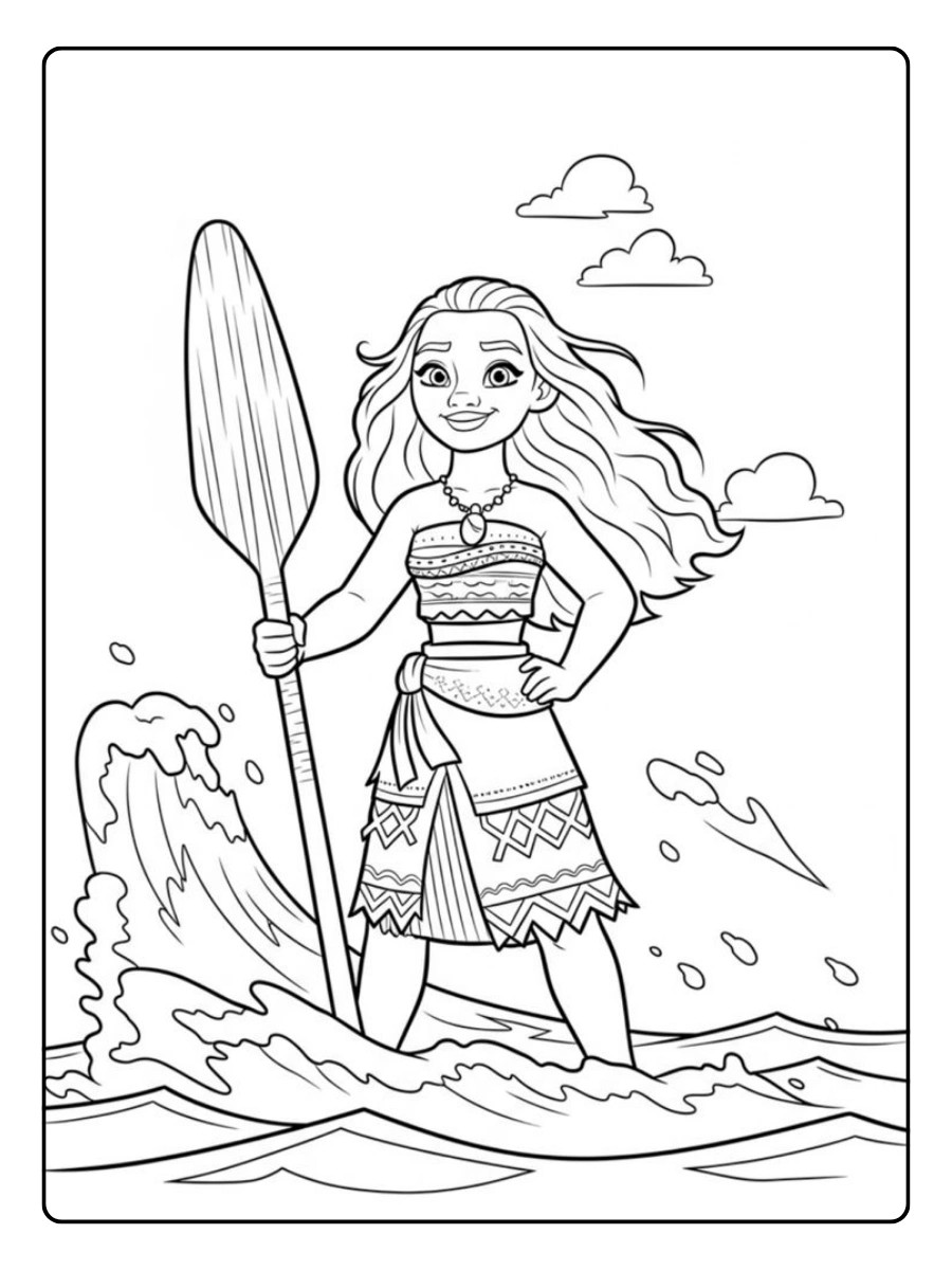Vaiana coloriage Disney