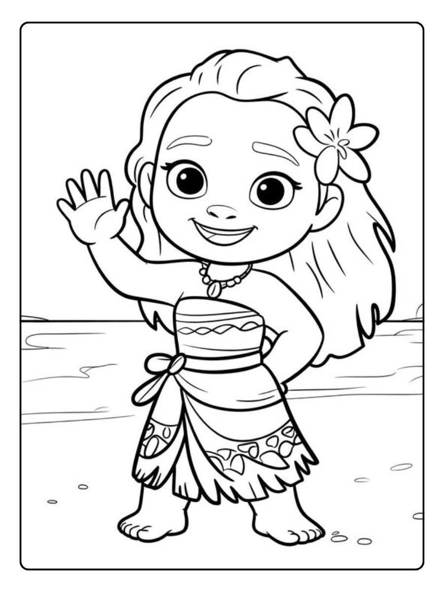 Vaiana coloriage Moana