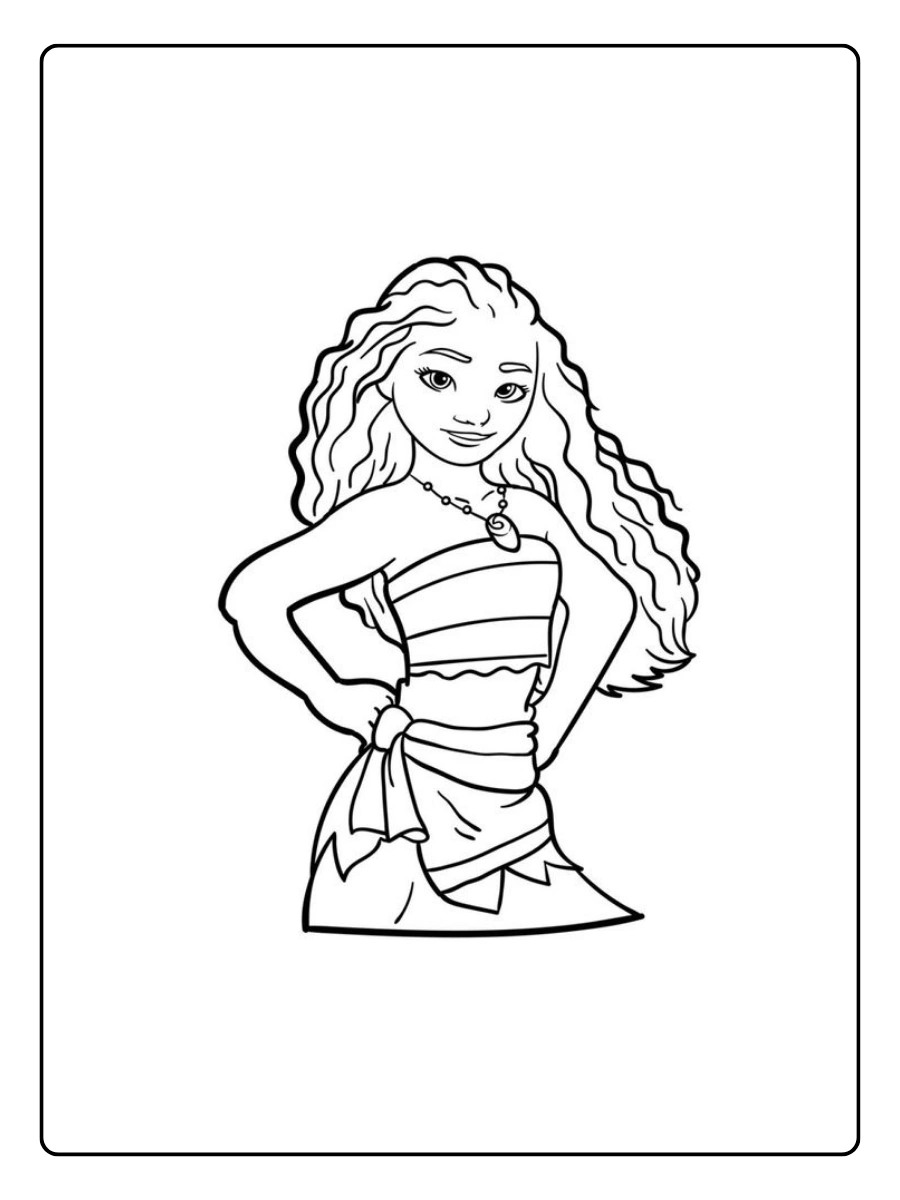 Vaiana coloriage à imprimer