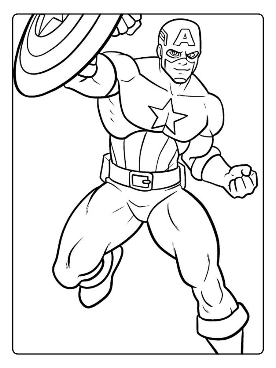 coloriage Avengers Marvel