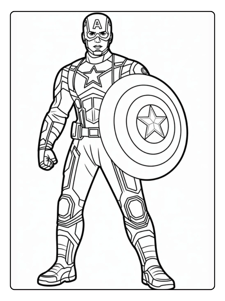 coloriage Avengers réaliste