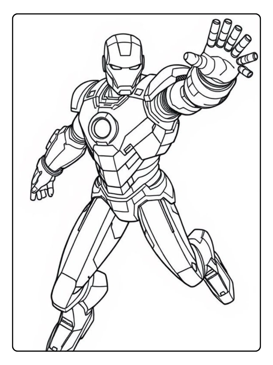 coloriage Iron Man Avengers