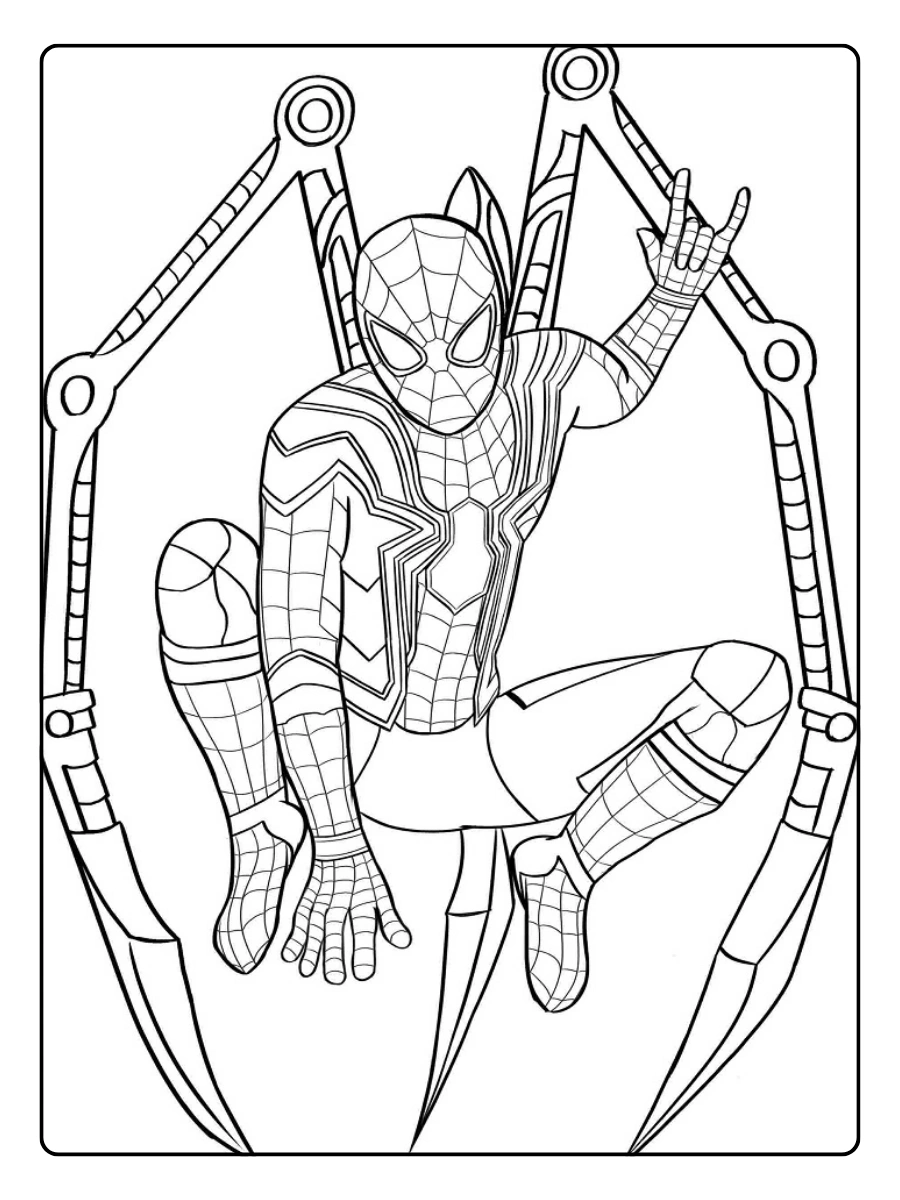 coloriage Spidey Marvel