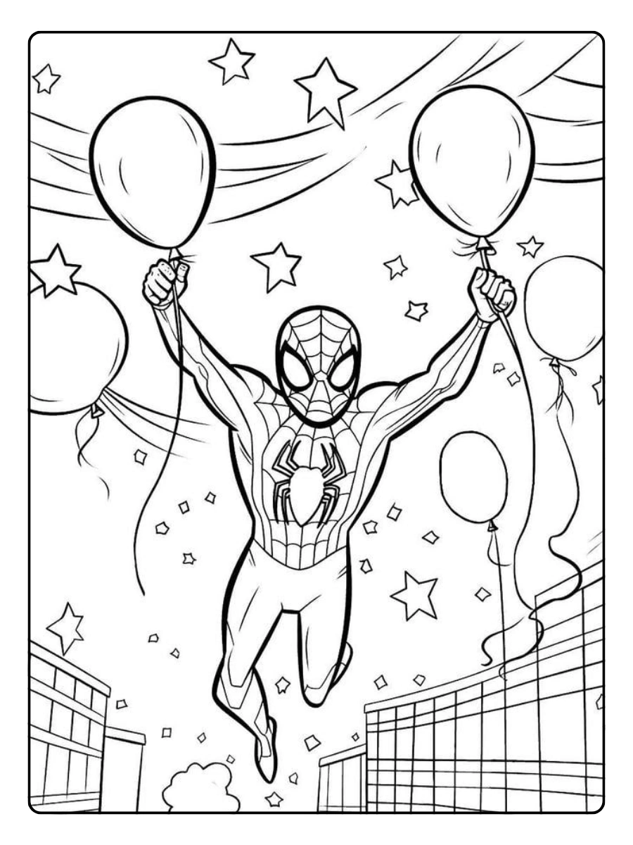 coloriage Spidey à imprimer
