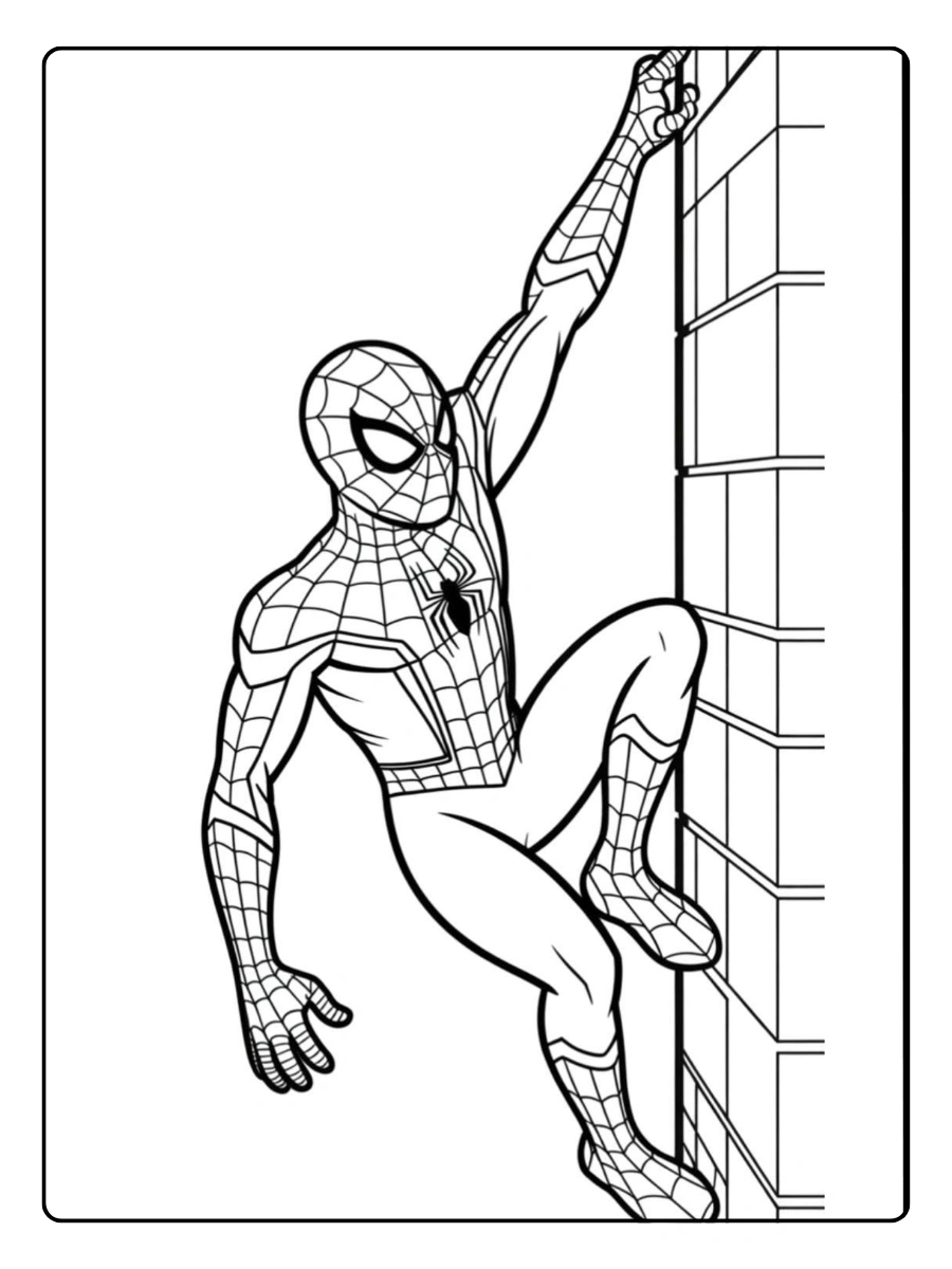 coloriage Spidey costume classique