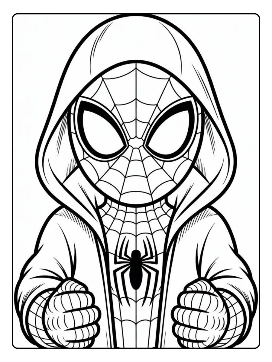 coloriage Spidey dessin animé