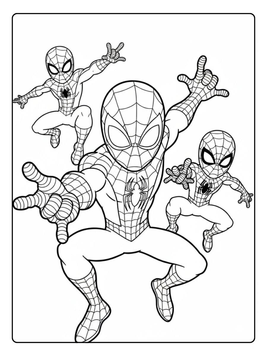 coloriage Spidey et ses amis