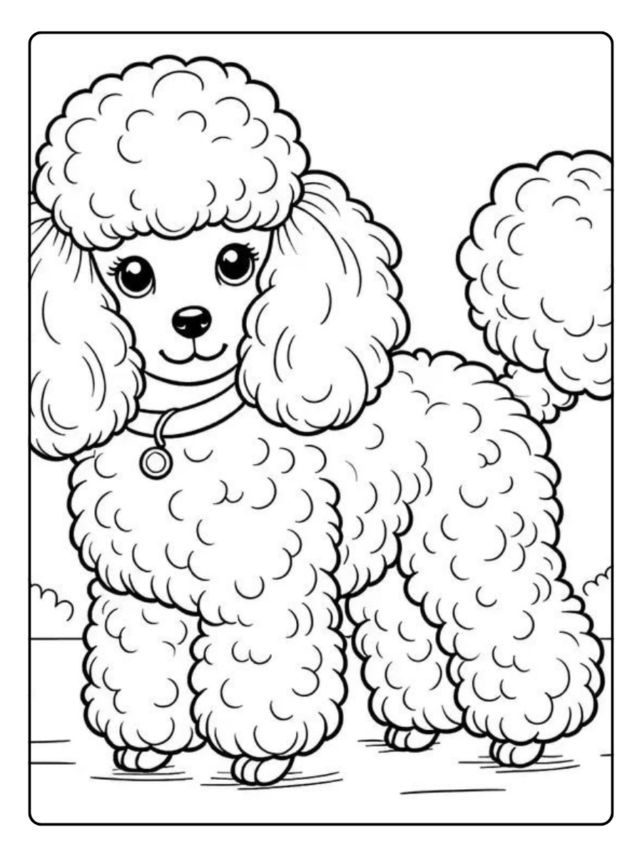 coloriage chien réaliste