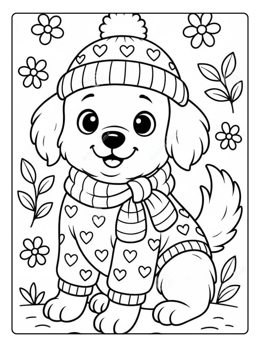 coloriage chien