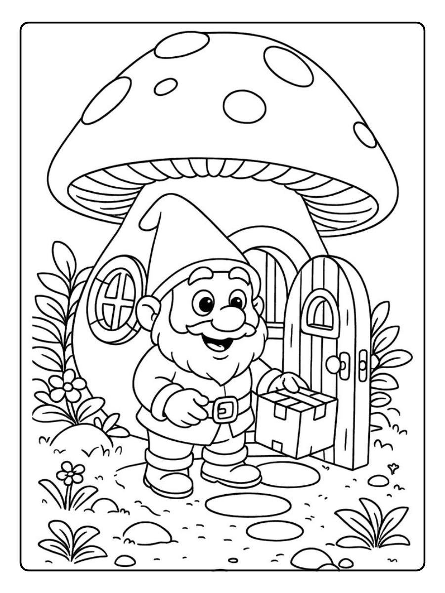 coloriage forêt enchantée