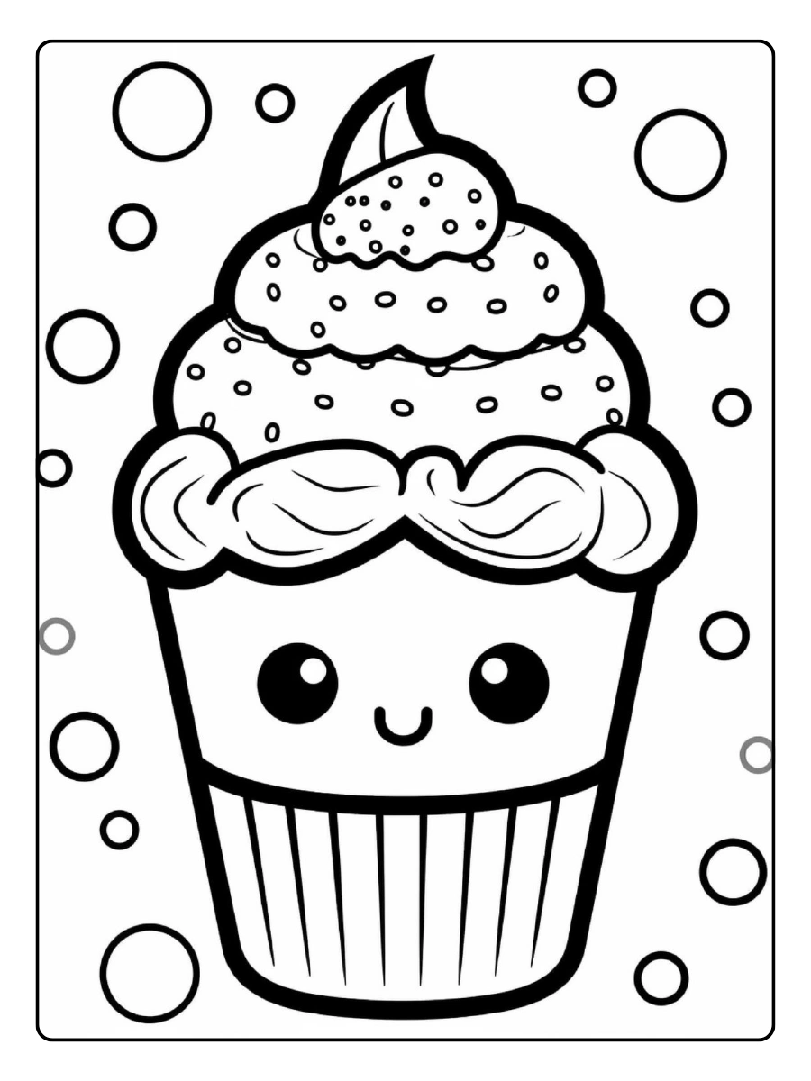 coloriage glace kawaii en bâton