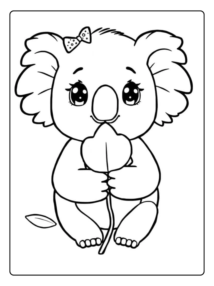 coloriage koala à imprimer