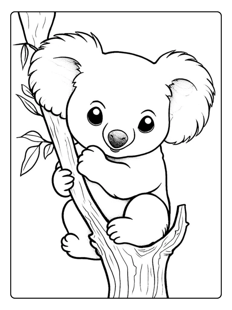 coloriage koala
