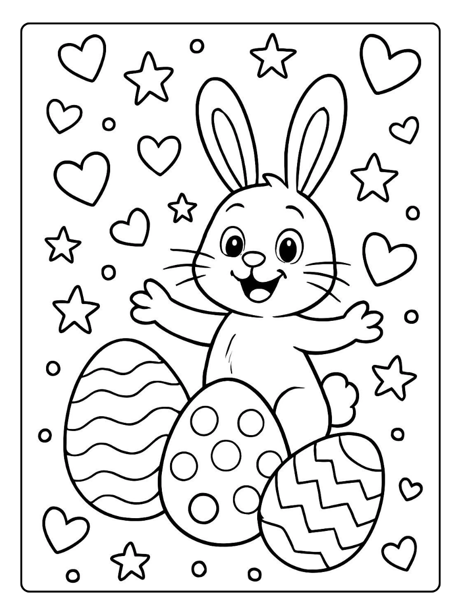 coloriage lapin kawaii avec carotte