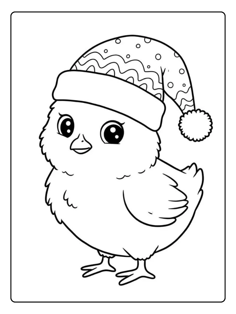 coloriage oiseau chibi