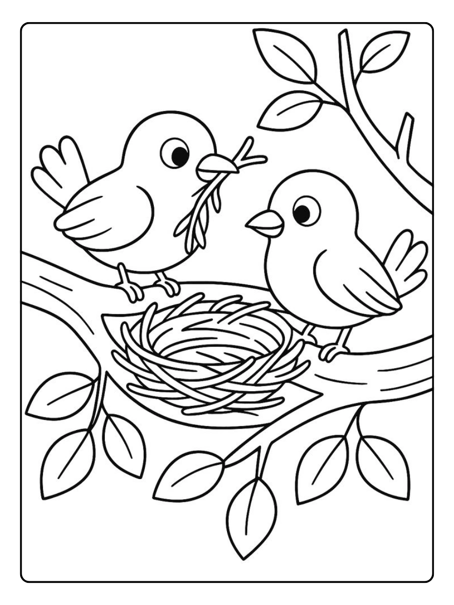 coloriage oiseau tropical